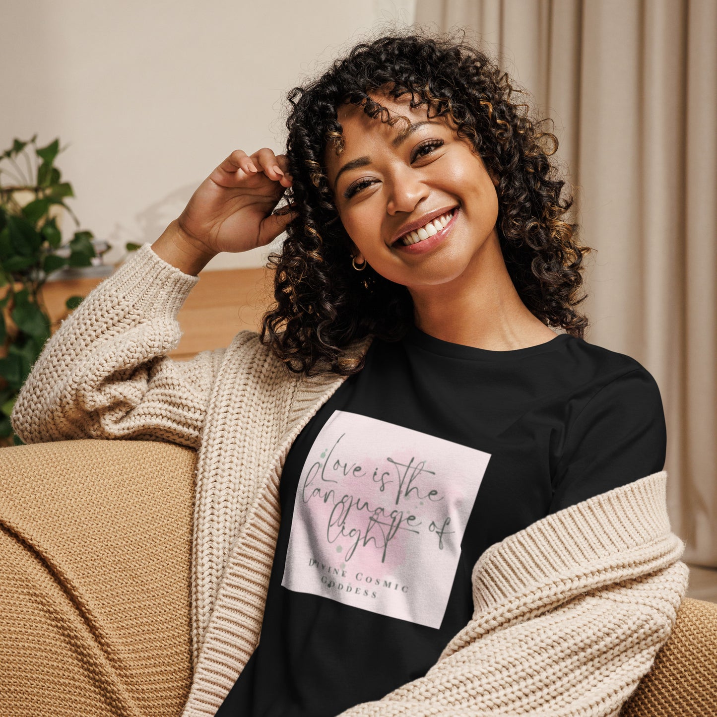 Love is the Language of Light - soft and sustainable t-shirt