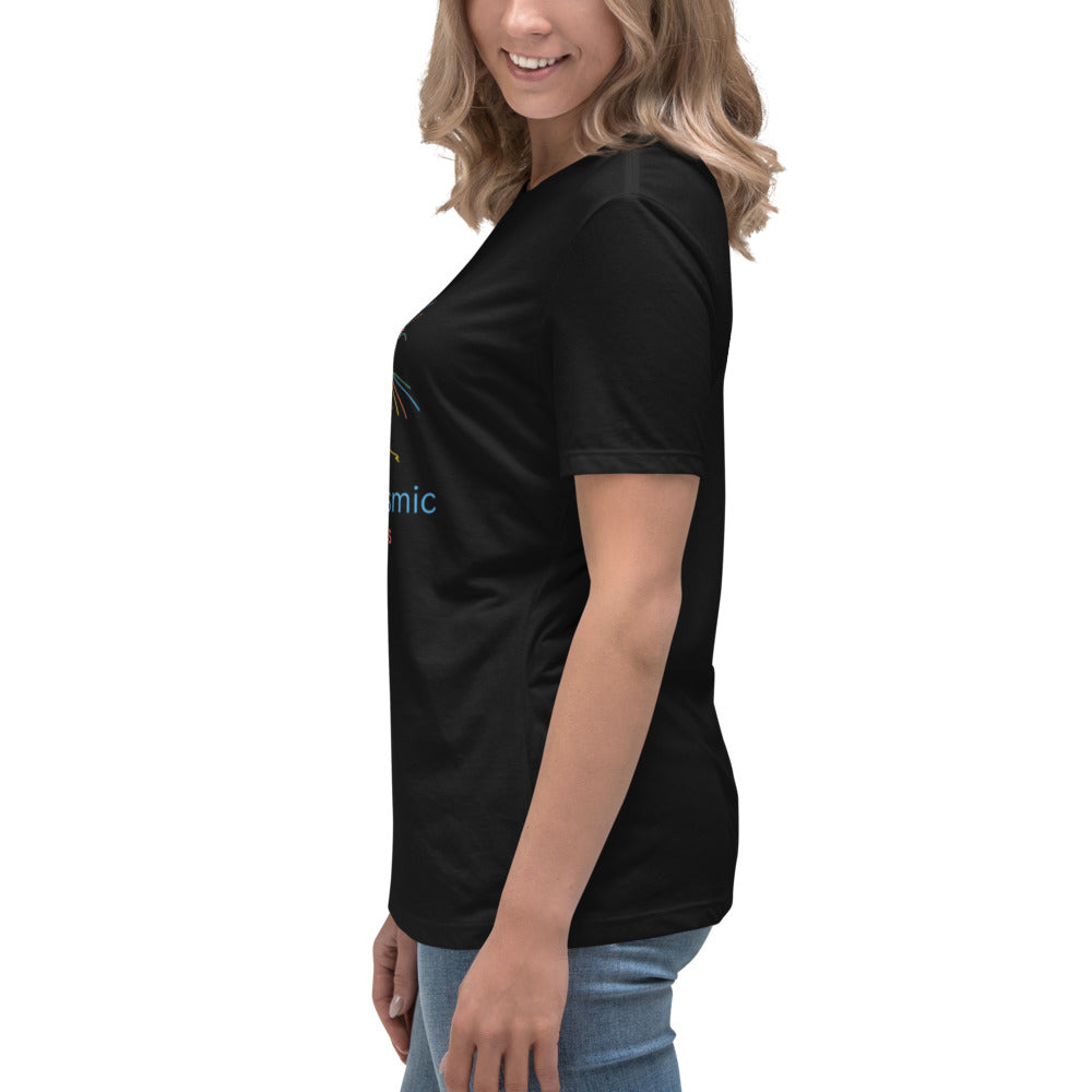Divinely Multi Coloured Cat - soft and sustainable t-shirt