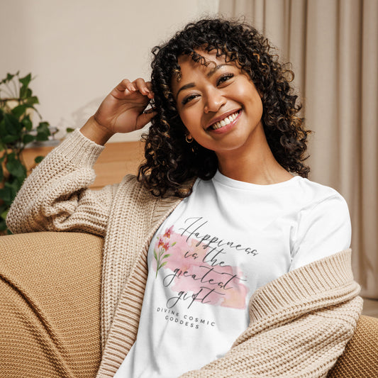 Happiness is the Greatest Gift - soft and sustainable t-shirt